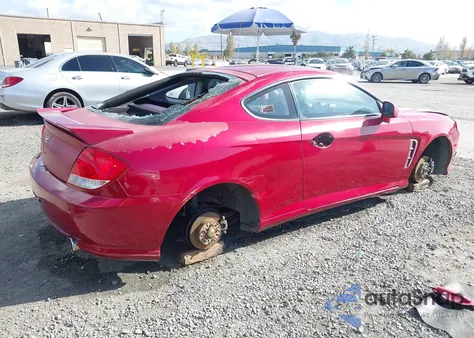 2005 Hyundai Tiburon Gs z USA, uszkodzony, nr VIN KMHHM65D45U183100